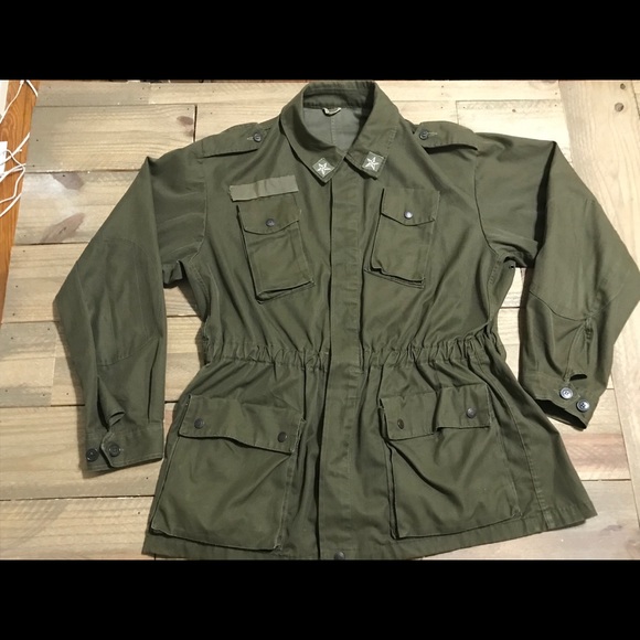 Vintage Italian Army Field Jacket Mens 